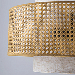 Подвесной светильник с декоративным поясом из плетеного бамбука Biuloggicu варинант исполнения - 7 | Loft Concept в Тюмени