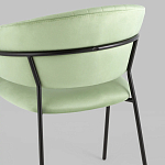 Стул в велюре фисташкового цвета Horizon варинант исполнения - 7 | Loft Concept в Тюмени