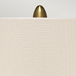 Настольная лампа с рифленым керамическим основанием в бронзовом цвете и жемчужным шёлковым абажуром Elstead Lighting варинант исполнения - 4 | Loft Concept в Тюмени