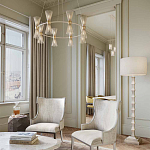 Торшер с фактурным каркасом и прямоугольным тканевым абажуром Shiye and Simplicity варинант исполнения - 3 | Loft Concept в Тюмени