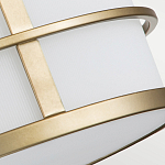 Потолочный светильник с белым матовым абажуром в металлическом каркасе Feiss варинант исполнения - 5 | Loft Concept в Тюмени