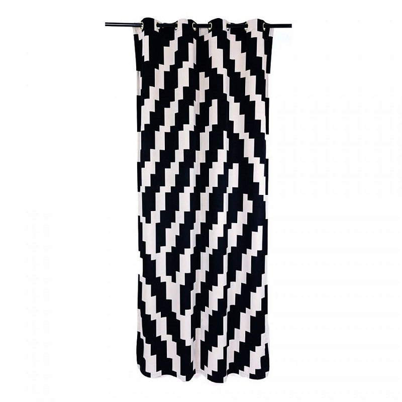 Штора Seletti Zig-Zag Черно-белый Штора Seletti Zig-Zag Черно-белый в Тюмени | Loft Concept