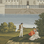 Обои ручная роспись Monuments of Paris Roberts on scenic paper варинант исполнения - 2 | Loft Concept в Тюмени