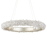 Люстра светодиодная фактурная в форме кольца Amber Crystal варинант исполнения - 3 | Loft Concept в Тюмени