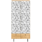 Шкаф с принтом Floral notes варинант исполнения - 2 | Loft Concept в Тюмени