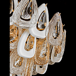 Люстра с многослойными белыми и прозрачными подвесками Character Chandelier варинант исполнения - 2 | Loft Concept в Тюмени