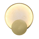 Бра в форме диска из бежевого алебастра Cryptocrystalline Stone варинант исполнения - 1 | Loft Concept в Тюмени