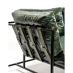 Диван Лофт Натуральная Винтажная кожа Зеленый Two Seat Encounter Leather Sofa варинант исполнения - 5 | Loft Concept в Тюмени