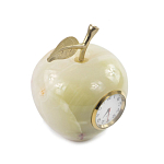 Часы настольные в виде яблока из натурального камня Оникс Stone Clock варинант исполнения - 2 | Loft Concept в Тюмени