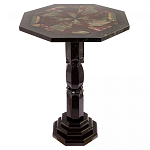 Кофейный стол из натуральных камней Змеевик и Яшма Natural Stone Tables варинант исполнения - 1 | Loft Concept в Тюмени