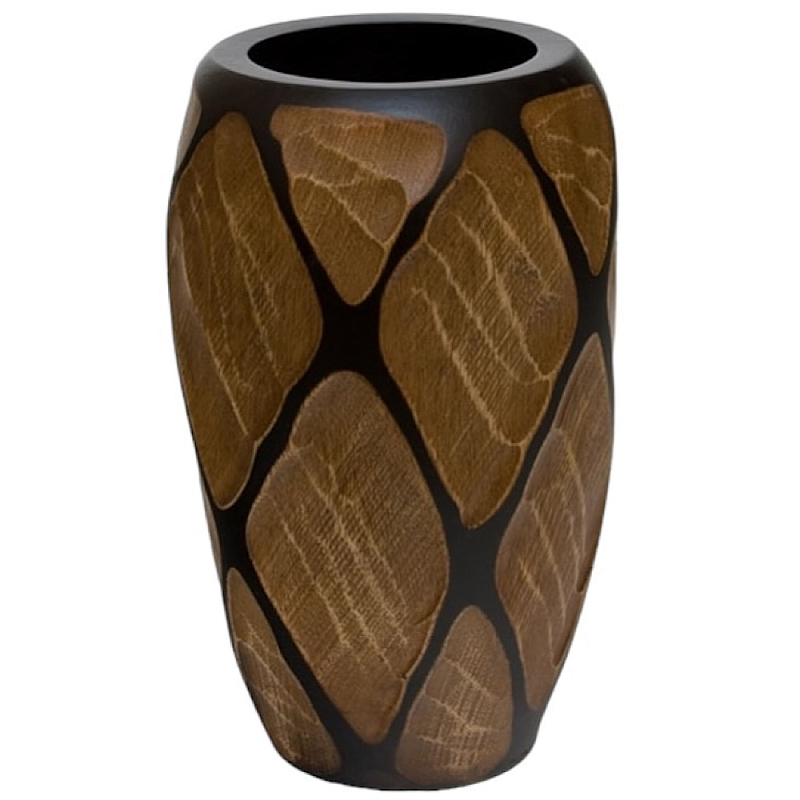 Ваза Vase of Thailand 1 Коричневый Черный в Тюмени | Loft Concept 