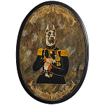 Картина в овальной раме Chinoiserie Great Dane Dog Portrait варинант исполнения - 1 | Loft Concept в Тюмени