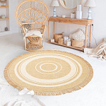 Ковер из комбинированного состава с узором The Cycle of Happiness варинант исполнения - 2 | Loft Concept в Тюмени