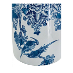 Ваза с мотивами цветущего сада с попугаями Vase Inspired by Nature варинант исполнения - 3 | Loft Concept в Тюмени