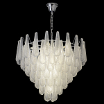 Люстра с подвесками из рифленного стекла в форме капель Textured Glass Chandelier варинант исполнения - 7 | Loft Concept в Тюмени