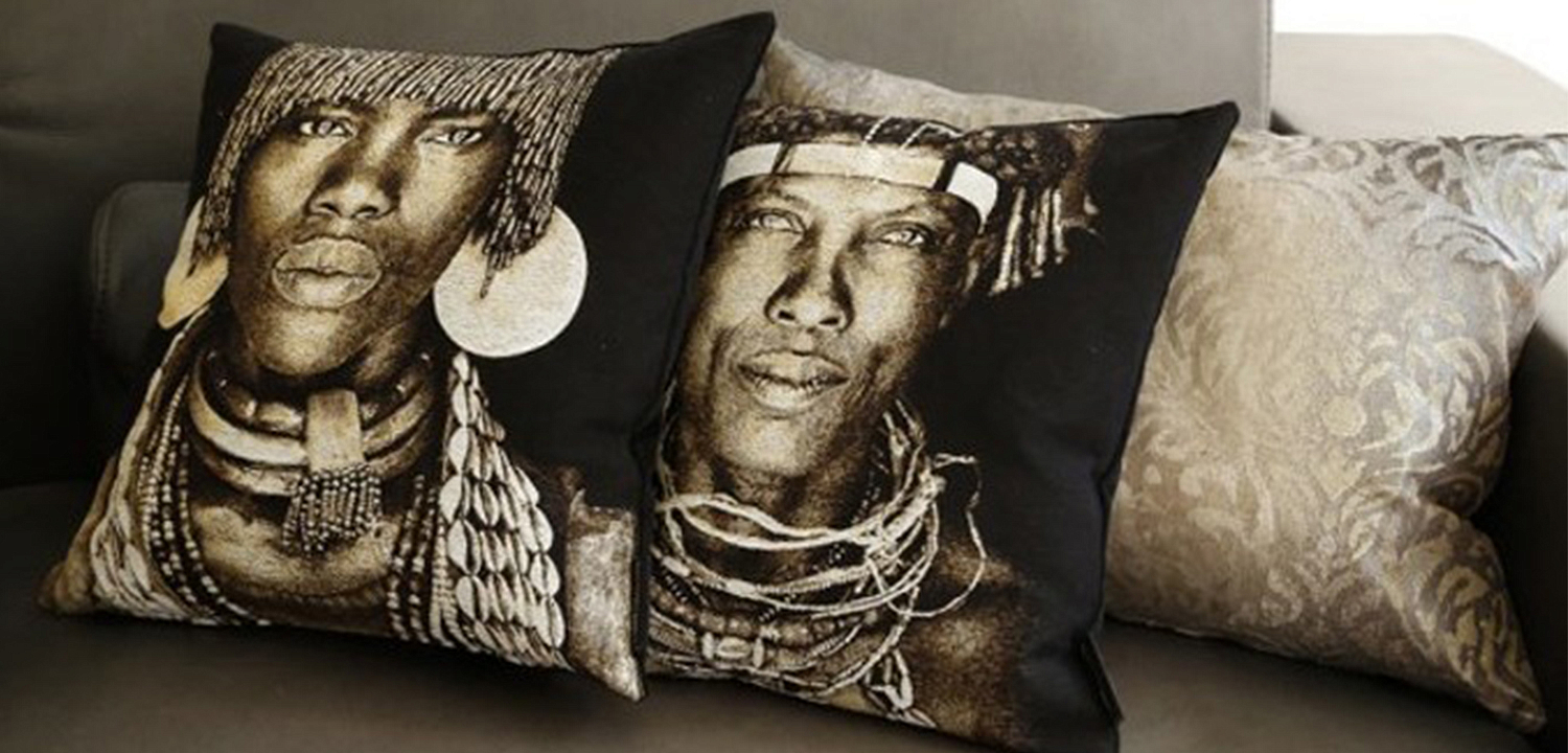 Декоративная Подушка Ovakaona Tribe Angola Декоративная Подушка Ovakaona Tribe Angola - Loft-Concept в Тюмени