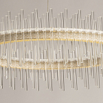 Люстра круглая с прозрачными стеклянными трубками 51 см Nembus варинант исполнения - 4 | Loft Concept в Тюмени