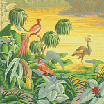 Обои ручная роспись Le Brésil Special Colourway варинант исполнения - 1 | Loft Concept в Тюмени