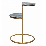 Кофейный столик с подстольем из металла Halves варинант исполнения - 5 | Loft Concept в Тюмени