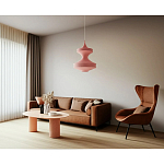 Подвесной вязаный розовый светильник «Моника» варинант исполнения - 3 | Loft Concept в Тюмени