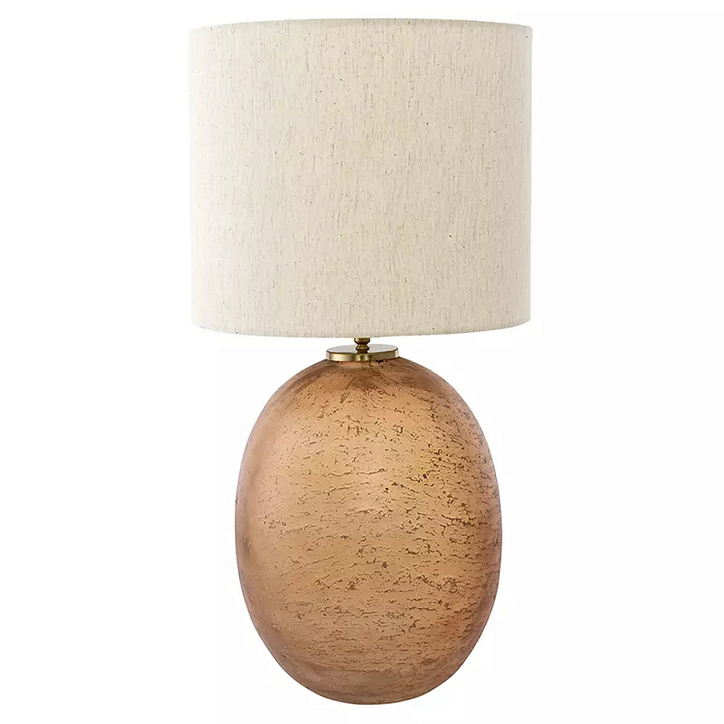 Настольная лампа с тканевым бежевым абажуром на овальном основании Beige Lampshade on Oval Base Бежевый Настольная лампа с тканевым бежевым абажуром на овальном основании Beige Lampshade on Oval Base Бежевый в Тюмени | Loft Concept