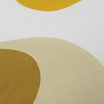 Подушка декоративная хлопковая горчичного цвета с абстрактным принтом Elysian Flow Sunset варинант исполнения - 3 | Loft Concept в Тюмени