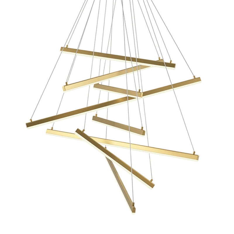 Люстра подвесная Line 2600-3500К 90Вт Золотой в Тюмени | Loft Concept 