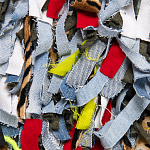 Ковер прямоугольный разноцветный из джинсовой одежды Zero Waste варинант исполнения - 3 | Loft Concept в Тюмени