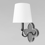 Бра с белым текстильным абажуром и фигурным основанием с зеркальной вставкой Vitorino варинант исполнения - 8 | Loft Concept в Тюмени