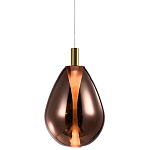 Подвесной светильник со стеклянным плафоном в форме капли NAOMI drop copper варинант исполнения - 3 | Loft Concept в Тюмени