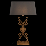 Настольная лампа на ажурном чугунном основании с серым абажуром Openwork Lamp варинант исполнения - 2 | Loft Concept в Тюмени