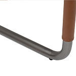 Стул мягкий с обивкой из рогожки и экокожи Contrasting Performance варинант исполнения - 4 | Loft Concept в Тюмени