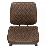 Стул с темно-коричневой обивкой из экокожи Benderson варинант исполнения - 5 | Loft Concept в Тюмени