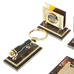 Настольный письменный набор из яшмы и долерита с декором в виде коня Manager Organizer варинант исполнения - 6 | Loft Concept в Тюмени