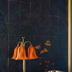 Обои ручная роспись Tsukimi Original colourway on gilded silk with antiquing варинант исполнения - 3 | Loft Concept в Тюмени