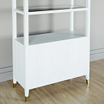 Стеллаж со стеклянными полками Elsa Dreams White варинант исполнения - 7 | Loft Concept в Тюмени