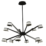 Люстра черного цвета на штанге Noir Supernova варинант исполнения - 2 | Loft Concept в Тюмени