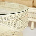 Комплект уличной мебели из ротанга Clara белый варинант исполнения - 12 | Loft Concept в Тюмени