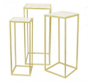 Набор из 3-х столов с мраморной поверхностью Marble Square