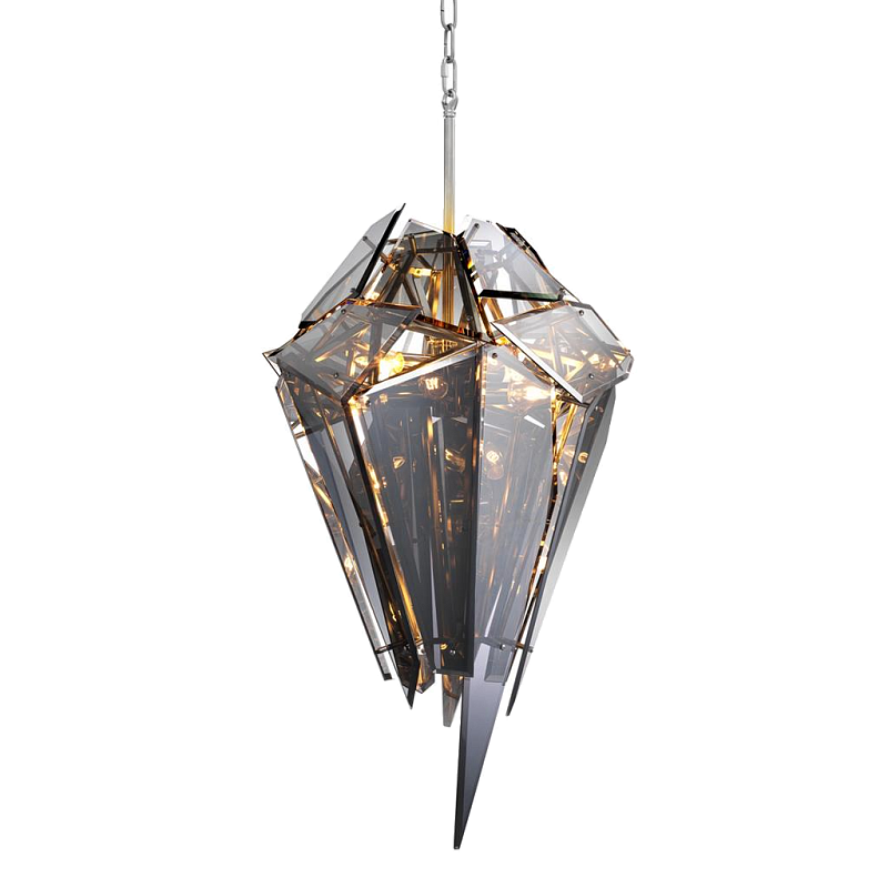 Люстра Chandelier Shard Никель Дымчатый (Smoke) Люстра Chandelier Shard Никель Дымчатый (Smoke) в Тюмени | Loft Concept
