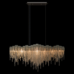 Люстра подвесная с металлическими дугами и длинными цепочками 115 см Atlantis Chain варинант исполнения - 12 | Loft Concept в Тюмени