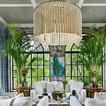 Люстра белая плетеная с кисточками Boho Tassel Chandelier варинант исполнения - 3 | Loft Concept в Тюмени