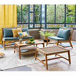 Садовый 2-х местный диван с каркасом из акации Green варинант исполнения - 5 | Loft Concept в Тюмени