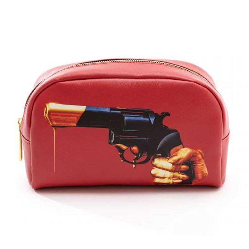Косметичка Seletti Revolver 2 Черный Красный Бежевый Косметичка Seletti Revolver 2 Черный Красный Бежевый в Тюмени | Loft Concept
