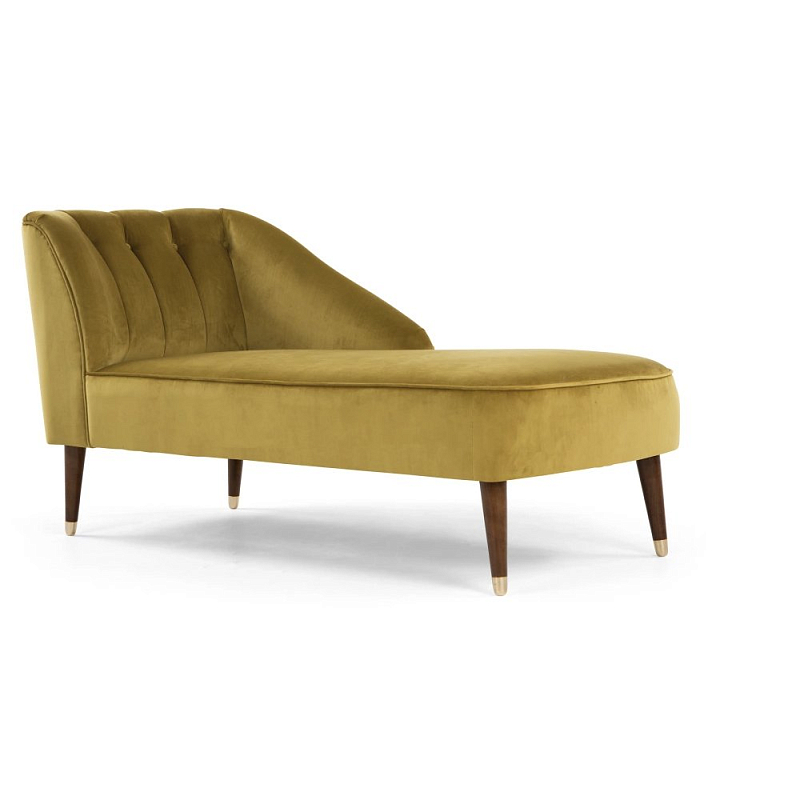 Кушетка Chaise Longue, Antique Gold Velvet Желтый Кушетка Chaise Longue, Antique Gold Velvet Желтый в Тюмени | Loft Concept