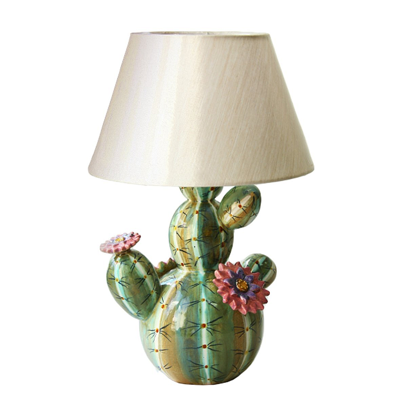 Настольная лампа Flowering Cactus lamp Зеленый Белый Настольная лампа Flowering Cactus lamp Зеленый Белый в Тюмени | Loft Concept