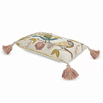 Чехол на подушку с кисточками и вышивкой птиц Ethnic mix Birds Rect варинант исполнения - 1 | Loft Concept в Тюмени