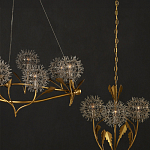 Люстра круглая с декором в виде цветков одуванчика Hanging Dandelion варинант исполнения - 6 | Loft Concept в Тюмени