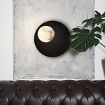 Бра с овальным основанием золотого цвета  и плафоном из алебастра Shaw Lighting варинант исполнения - 4 | Loft Concept в Тюмени