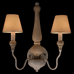 Бра с двумя конусовидными тканевыми абажурами Neighborhood варинант исполнения - 2 | Loft Concept в Тюмени